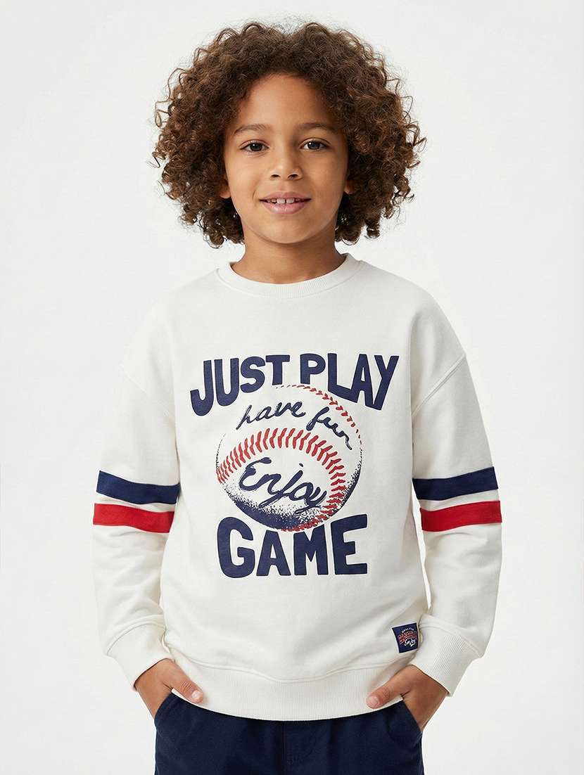 boys printed long sleeve sweatshirt - 22267080 -  Standard Image - 1