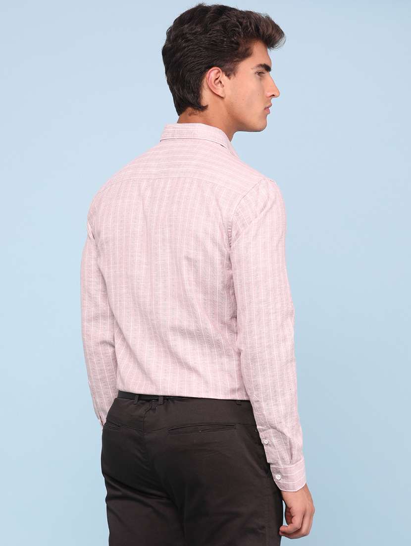men self design long sleeves formal shirt - 22267486 -  Standard Image - 4