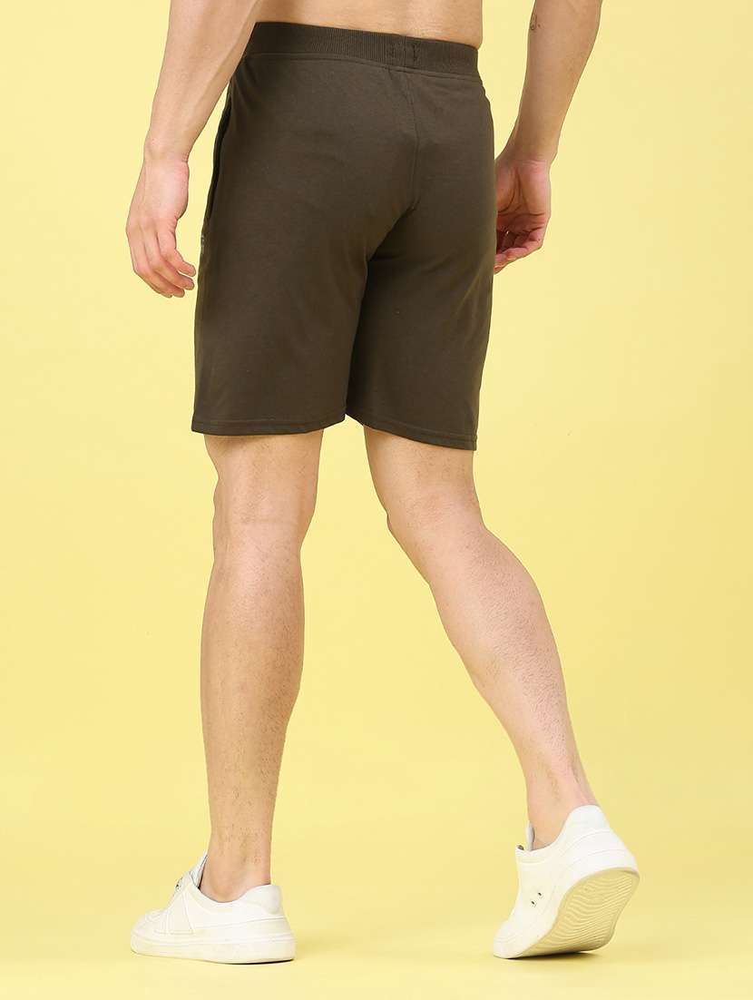 men solid mid rise regular fit shorts - 22267497 -  Standard Image - 4