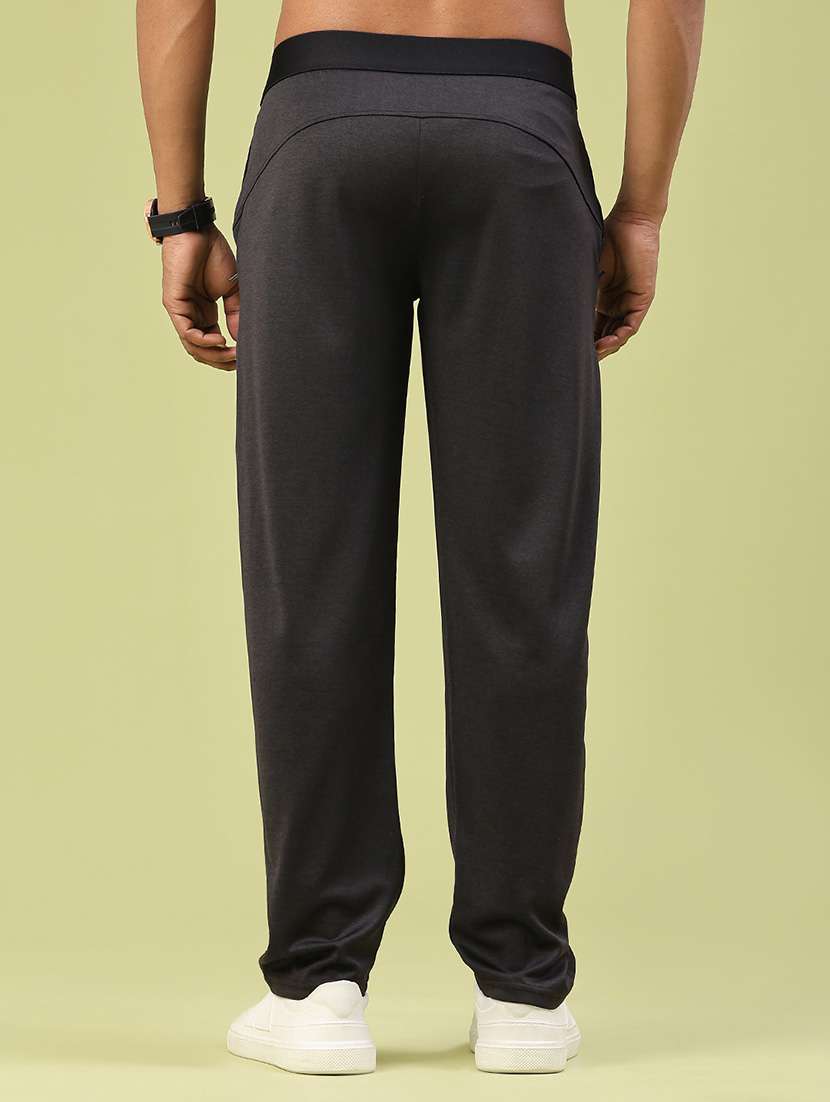 men typographic mid rise full length track pant - 22267508 -  Standard Image - 4