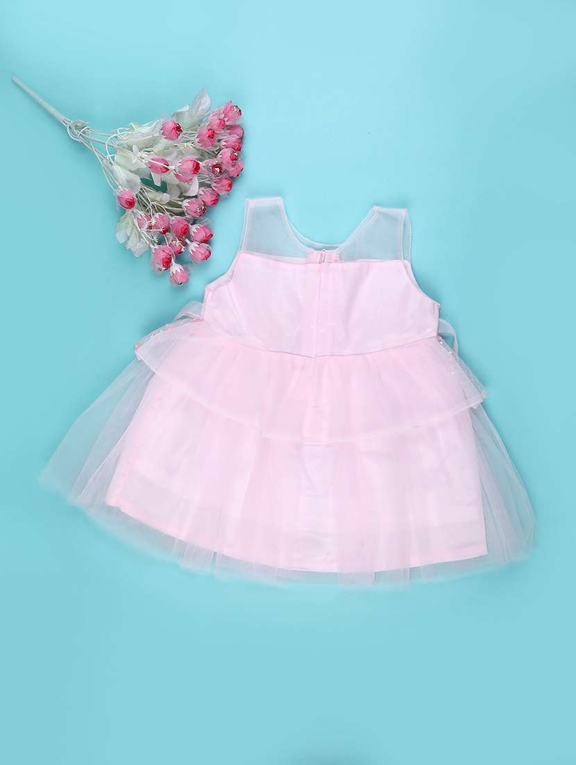 girls self designed sleeveless fit & flare dress - 22267522 -  Standard Image - 1