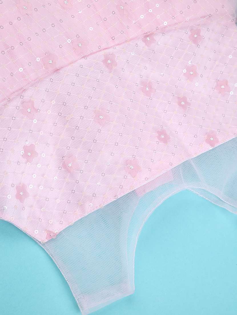 girls self designed sleeveless fit & flare dress - 22267522 -  Standard Image - 4