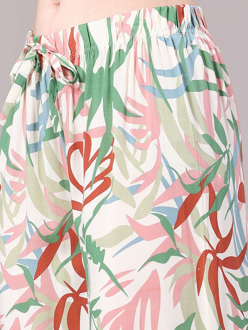 women printed mid rise culottes  - 22267532 -  Standard Image - 1