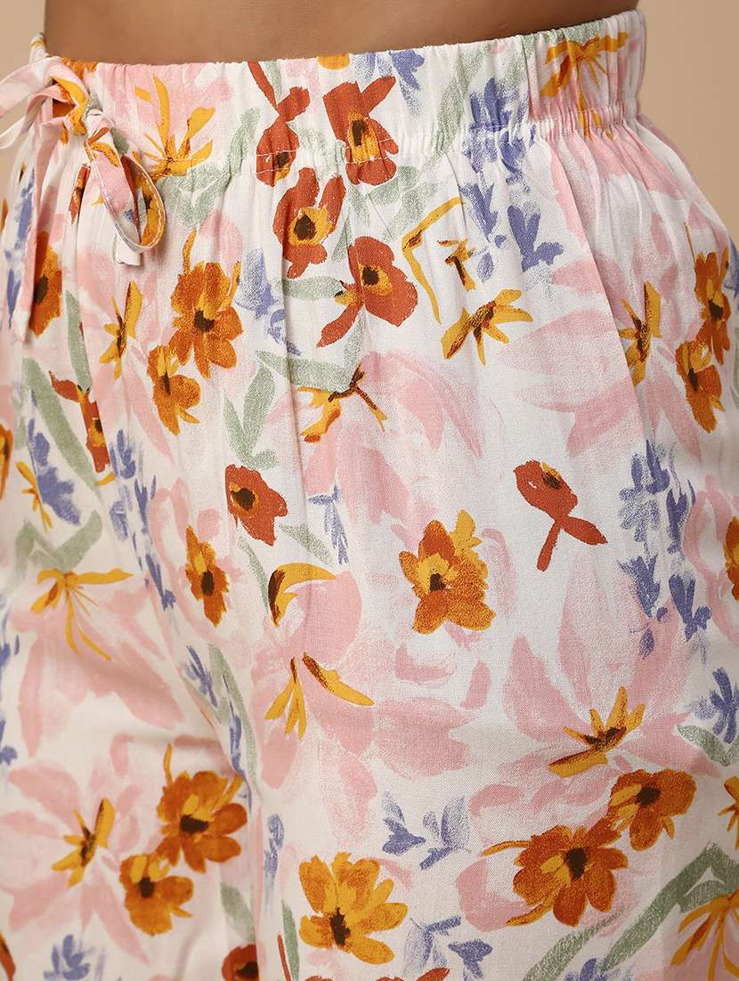 multi colored rayon capri capris - 22267541 -  Standard Image - 1