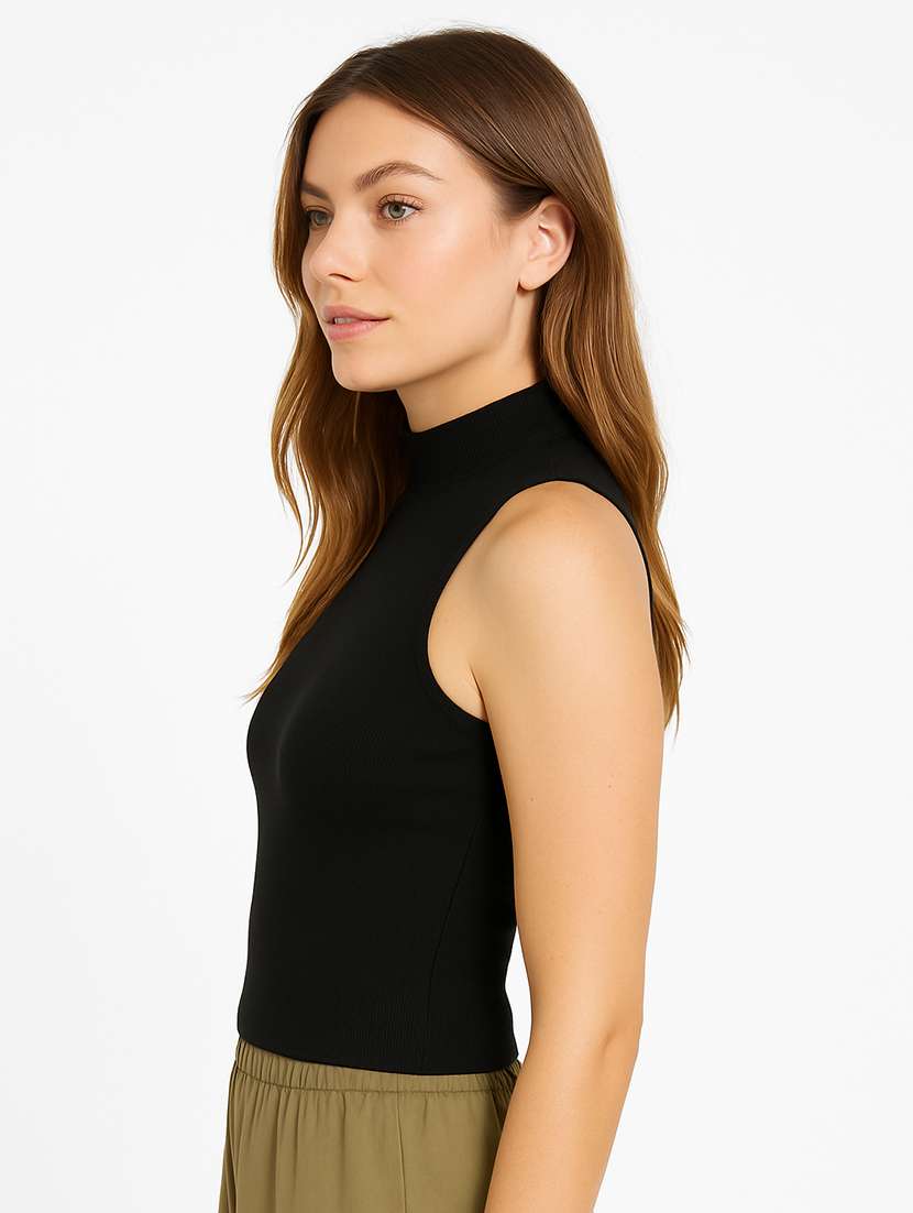 women solid sleeveless tank top - 22267734 -  Standard Image - 1