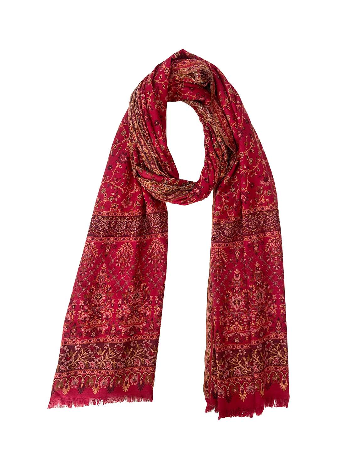 women printed winter stole - 22267833 -  Standard Image - 1