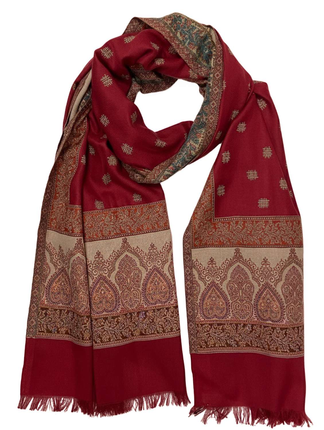 women printed winter stole - 22267842 -  Standard Image - 1
