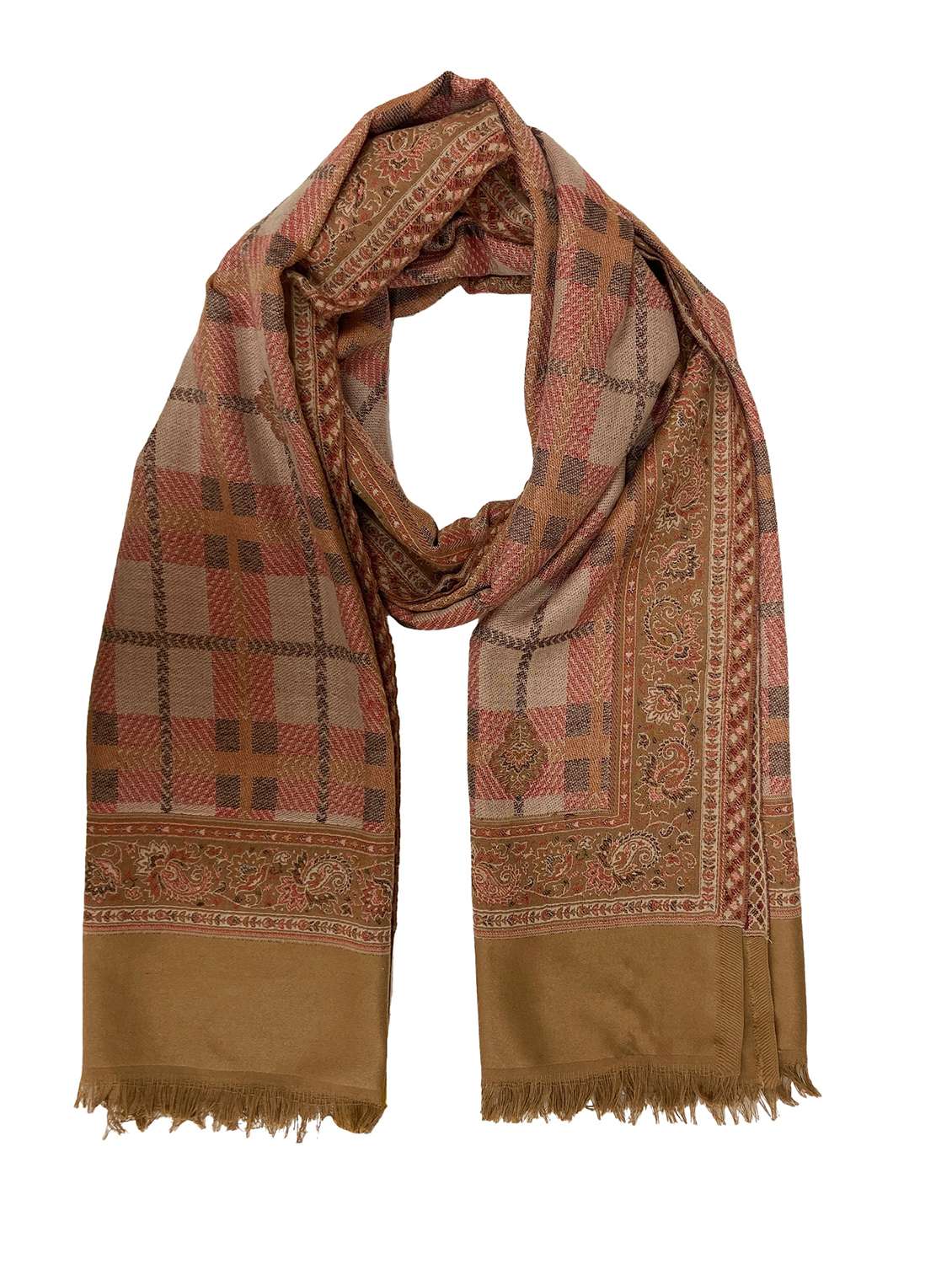 women printed winter stole - 22267846 -  Standard Image - 1