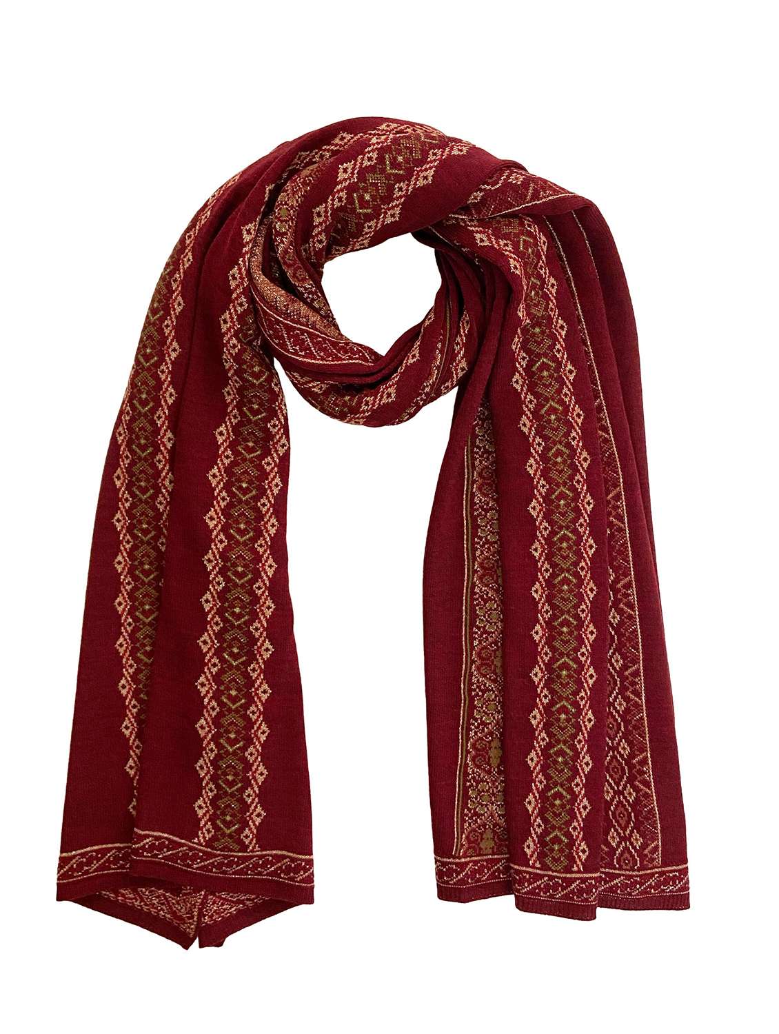 women self design winter shawl - 22267849 -  Standard Image - 1