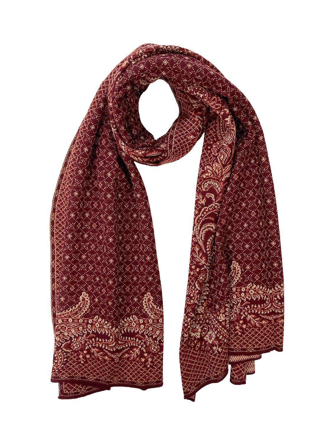 women self design winter shawl - 22267850 -  Standard Image - 1