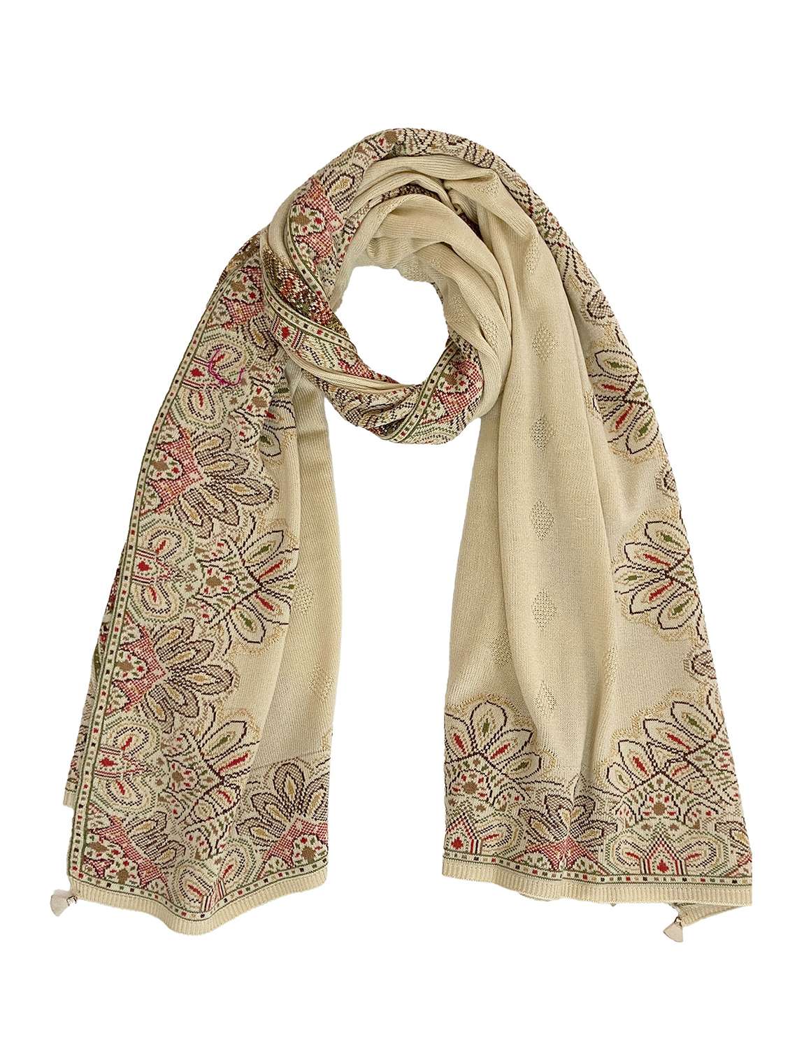 women self design winter shawl - 22267874 -  Standard Image - 1