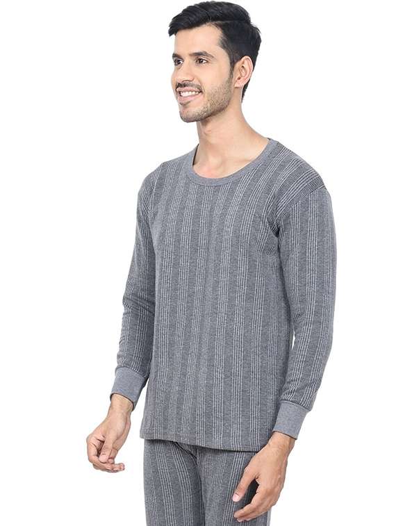 men round neck long sleeve thermal top - 22268032 -  Standard Image - 1