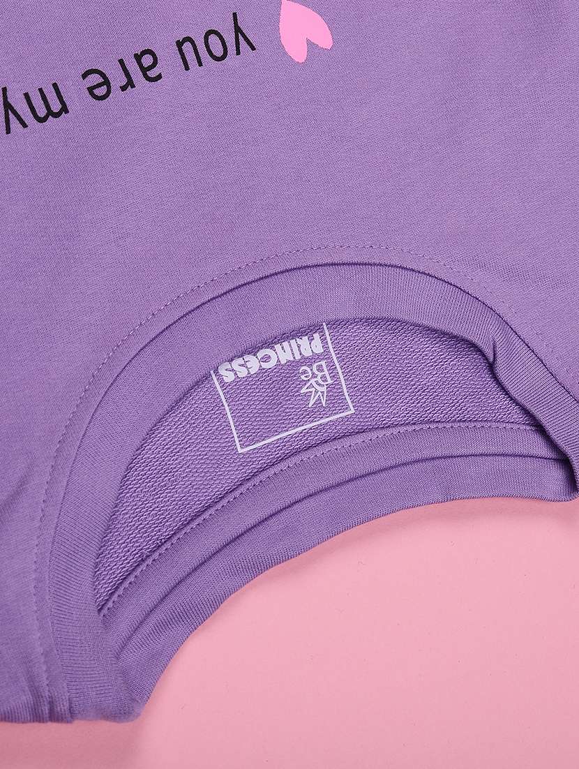 girls printed round neck regular fit tee - 22268300 -  Standard Image - 4