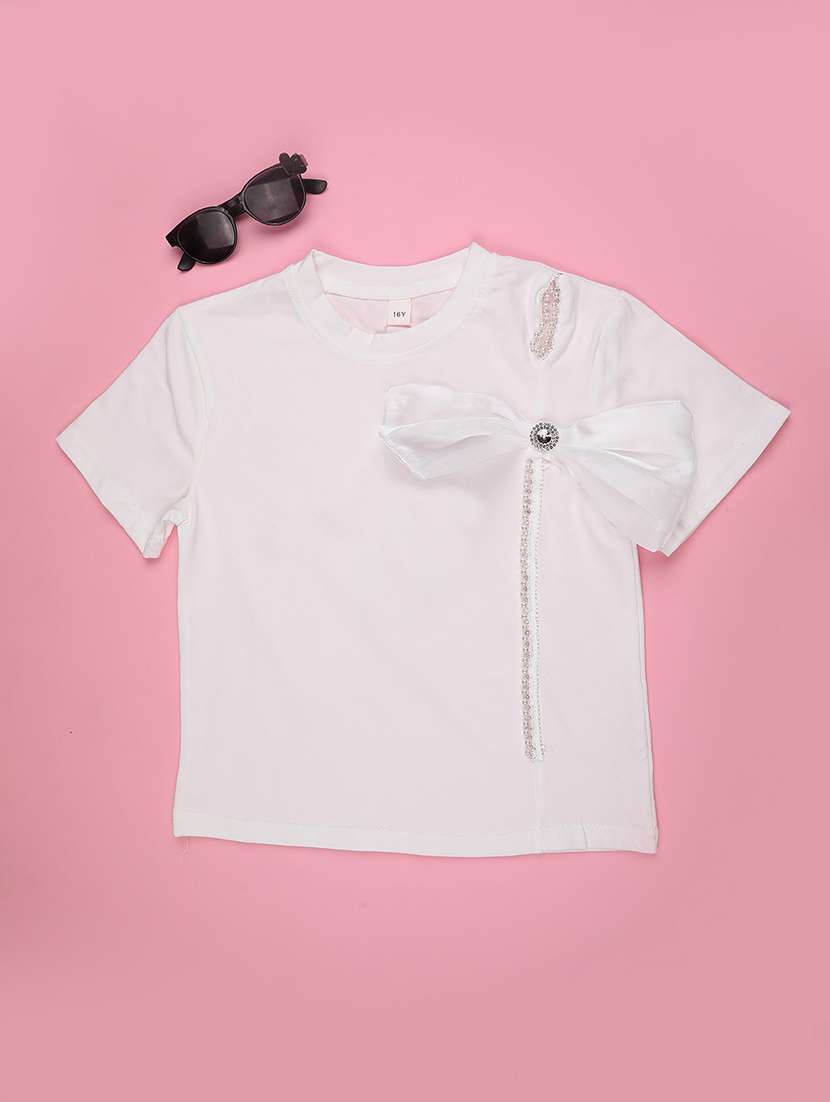 girls self designed short sleeve tee - 22268306 -  Standard Image - 1