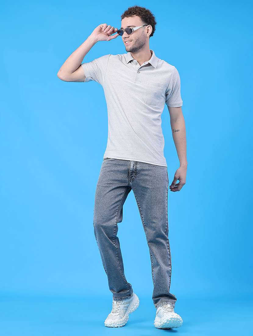 men plain mid rise full length jeans - 22268430 -  Standard Image - 4