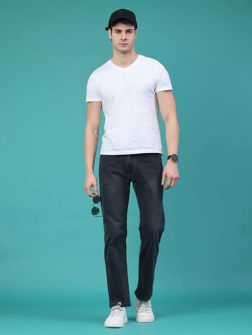 men washed mid rise full length jeans - 22268436 -  Standard Image - 4