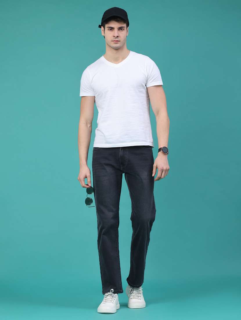 men washed mid rise full length jeans - 22268437 -  Standard Image - 4