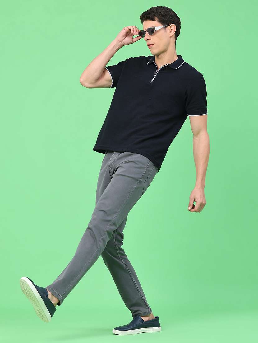 Men Plain Mid Rise Full Length Jeans - 22268442 -  Standard Image - 4