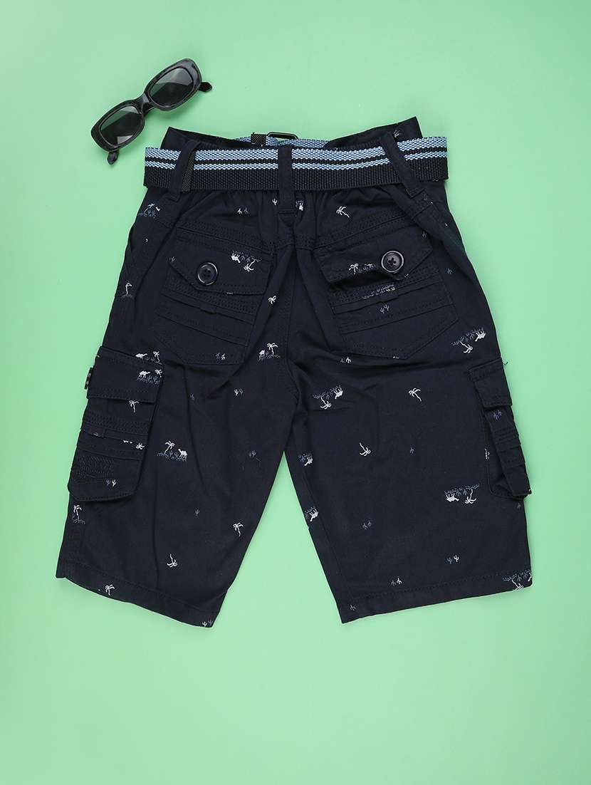 Boys Printed Mid Rise Cargo Shorts - 22268531 -  Standard Image - 1
