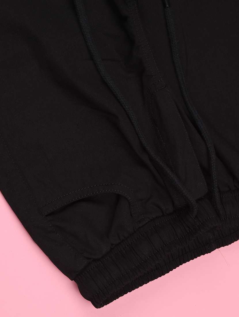 girls solid mid rise jogger - 22268566 -  Standard Image - 4