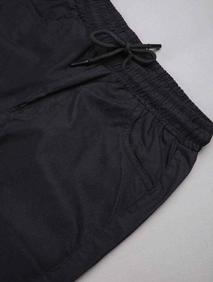 girls solid mid rise regular fit jogger - 22268570 -  Standard Image - 4