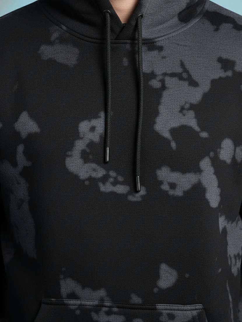 men printed long sleeve hooded sweatshirt - 22268643 -  Standard Image - 4