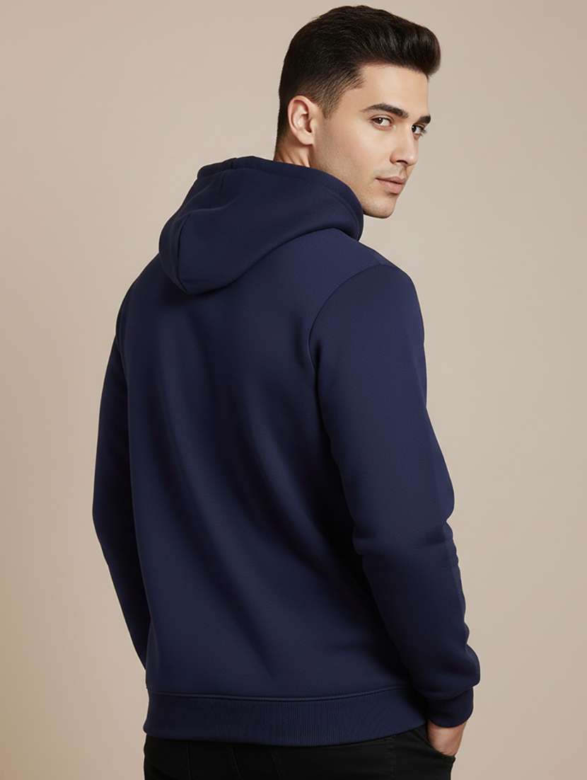 men solid long sleeve hooded sweatshirt - 22268651 -  Standard Image - 1