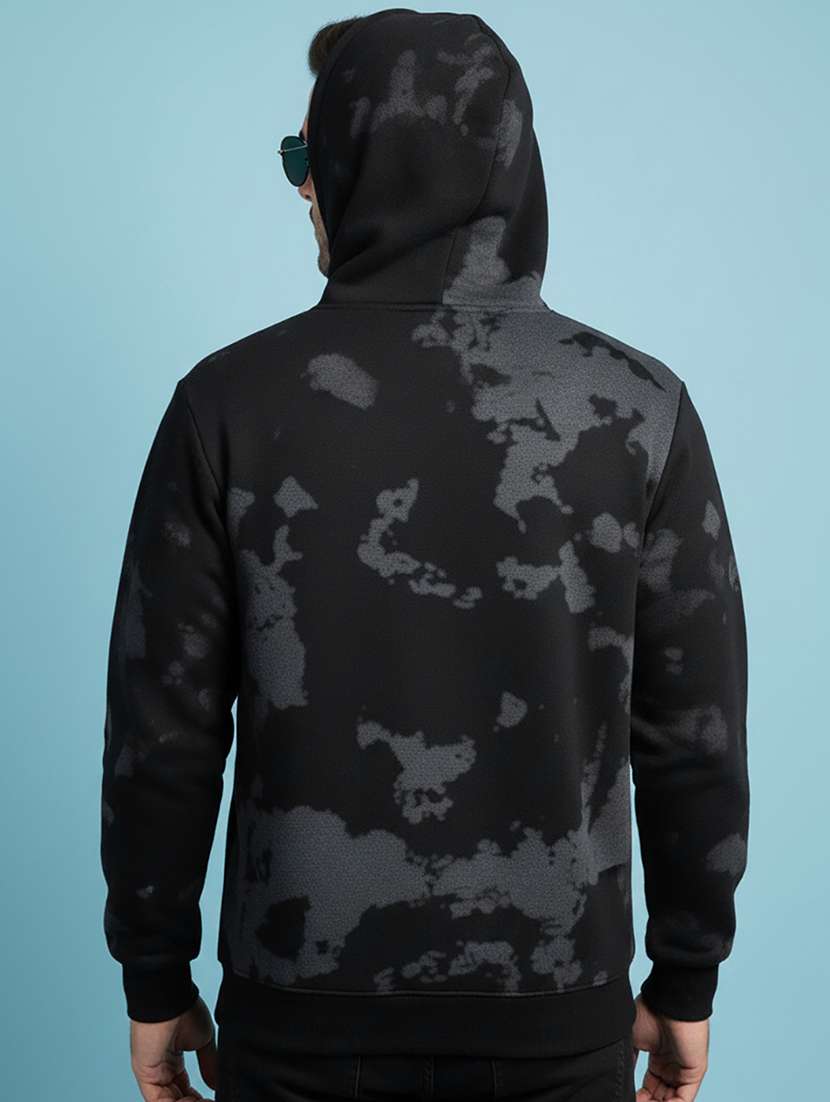 men printed long sleeve hooded sweatshirt - 22268656 -  Standard Image - 1