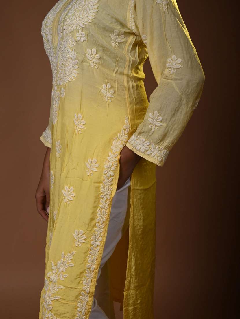 women ombre long sleeve kurta pant set - 22268824 -  Standard Image - 4