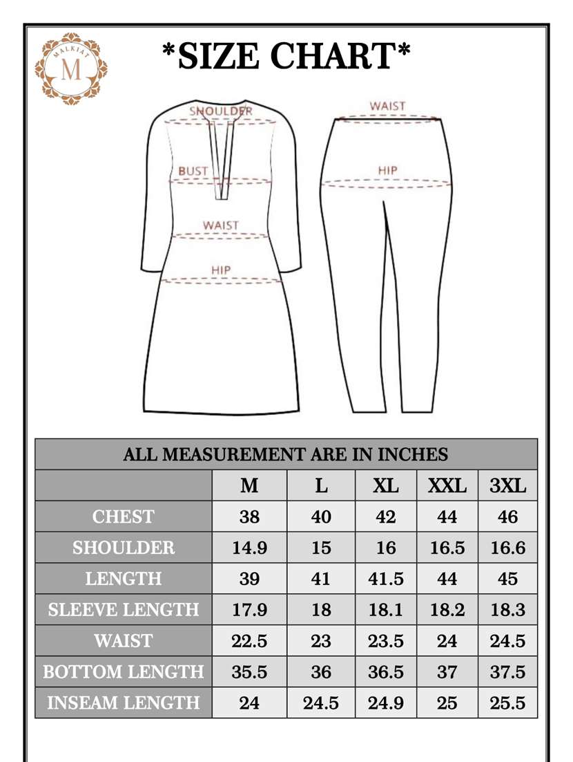 women solid with work three quarter sleeve kurta pant set - 22268881 -  Standard Image - 6