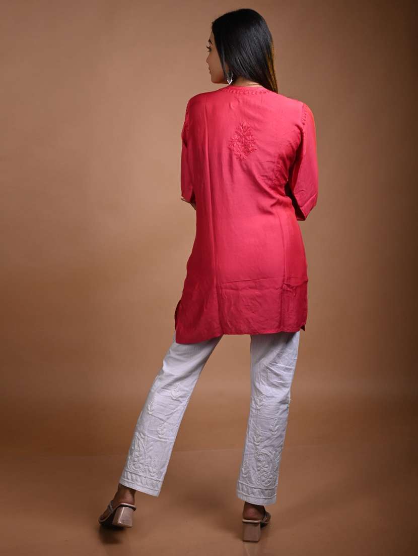 women solid with work long sleeve kurta pant set - 22268886 -  Standard Image - 1