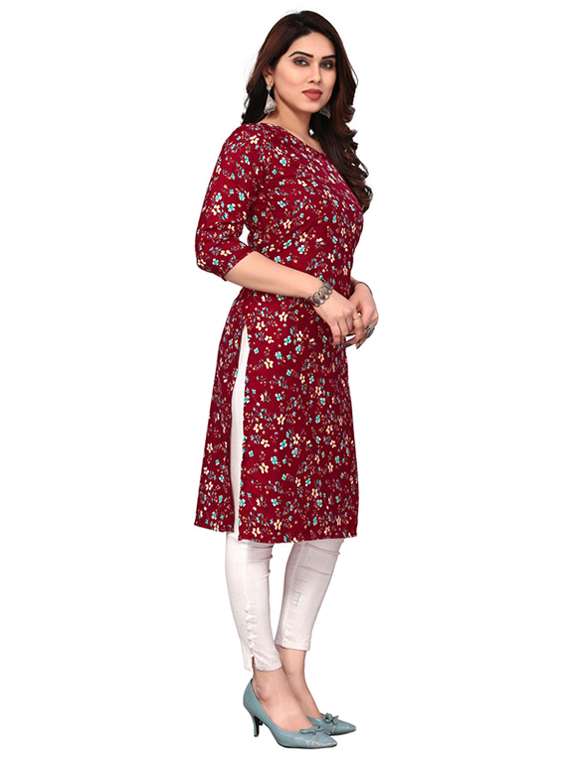 women pack of 6 printed straight kurta - 22269232 -  Standard Image - 1