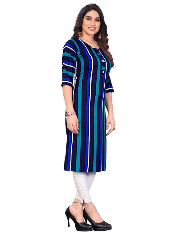 women pack of 6 printed straight kurta - 22269246 -  Standard Image - 4