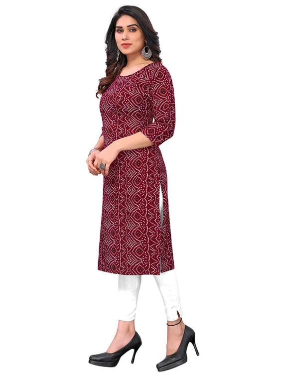 women pack of 6 printed straight kurta - 22269410 -  Standard Image - 4