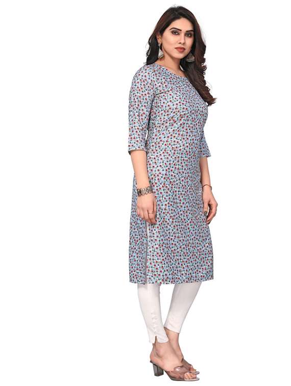 women pack of 5 printed straight kurta - 22269547 -  Standard Image - 4