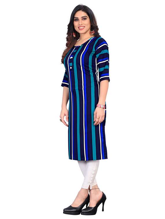 women pack of 5 printed straight kurta - 22269568 -  Standard Image - 1