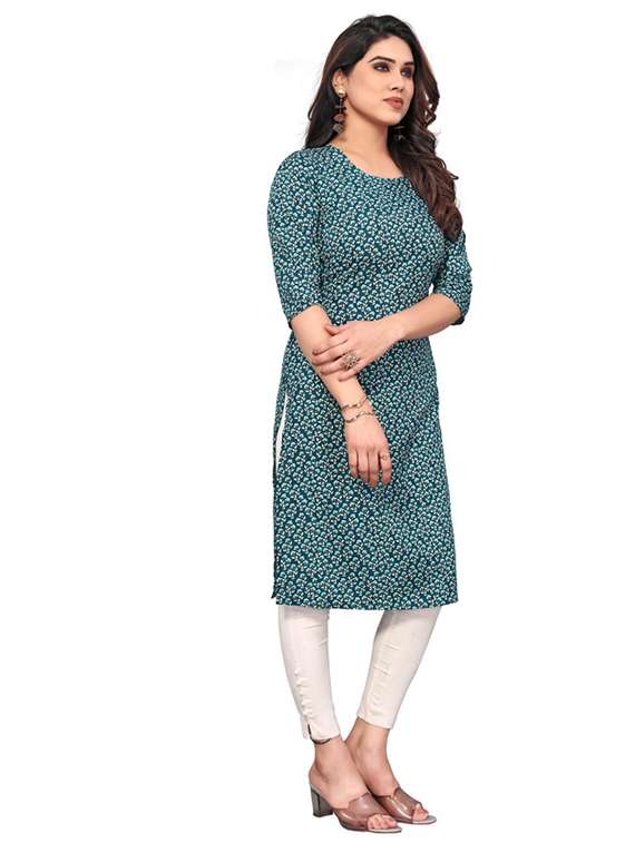 women pack of 5 printed straight kurta - 22269601 -  Standard Image - 4