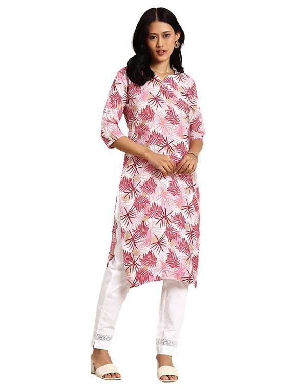women pack of 5 printed straight kurta - 22269605 -  Standard Image - 6
