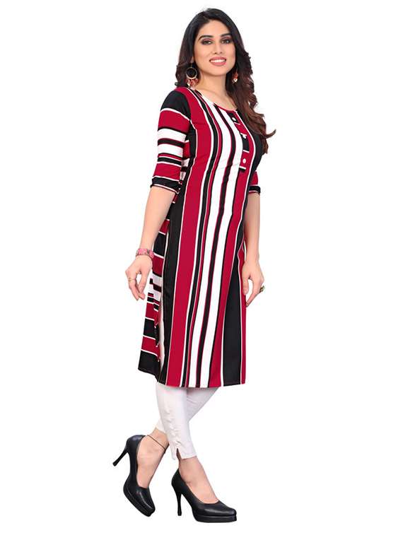 women pack of 5 printed straight kurta - 22269643 -  Standard Image - 4