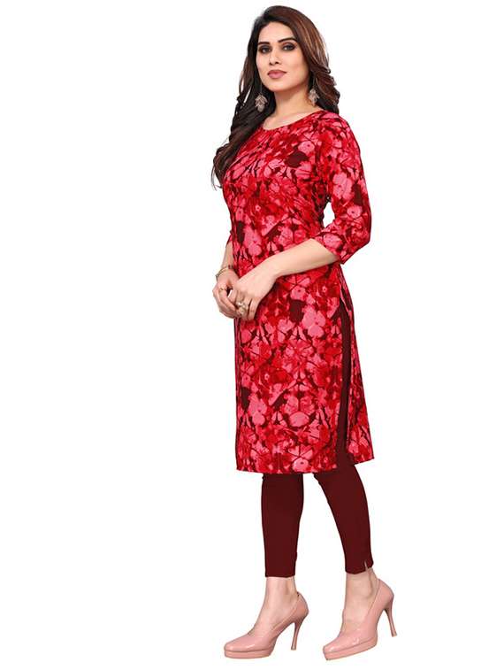 women pack of 5 printed straight kurta - 22269652 -  Standard Image - 4