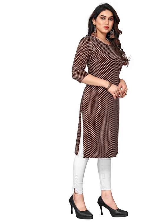 women pack of 5 printed straight kurta - 22269684 -  Standard Image - 1