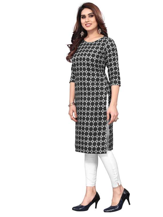 women pack of 5 printed straight kurta - 22269716 -  Standard Image - 4
