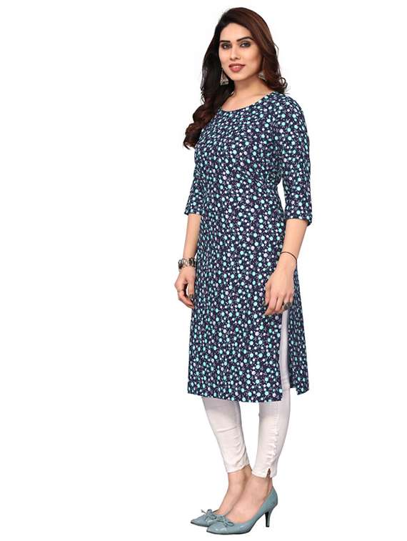 women pack of 5 printed straight kurta - 22269802 -  Standard Image - 4