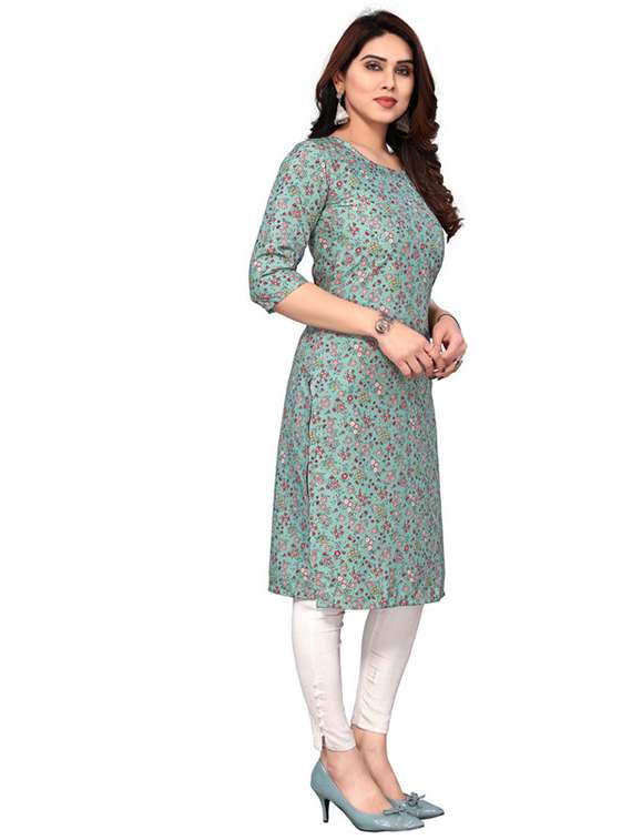women pack of 5 printed straight kurta - 22269812 -  Standard Image - 4