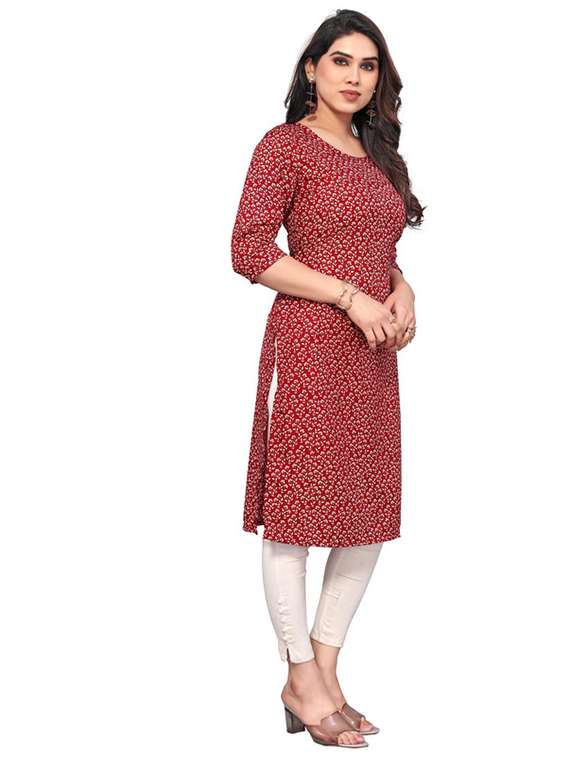 women pack of 5 printed straight kurta - 22269841 -  Standard Image - 4