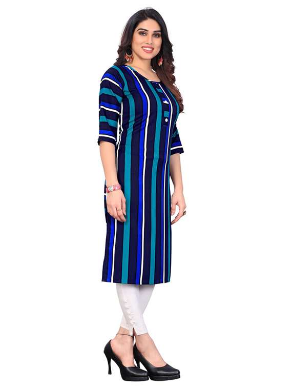 women pack of 5 printed straight kurta - 22269855 -  Standard Image - 1