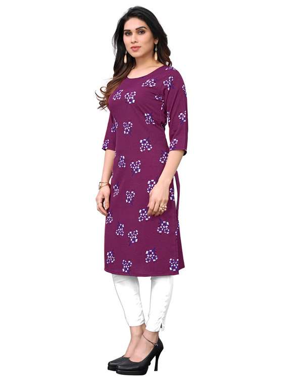 women pack of 5 printed straight kurta - 22269878 -  Standard Image - 1