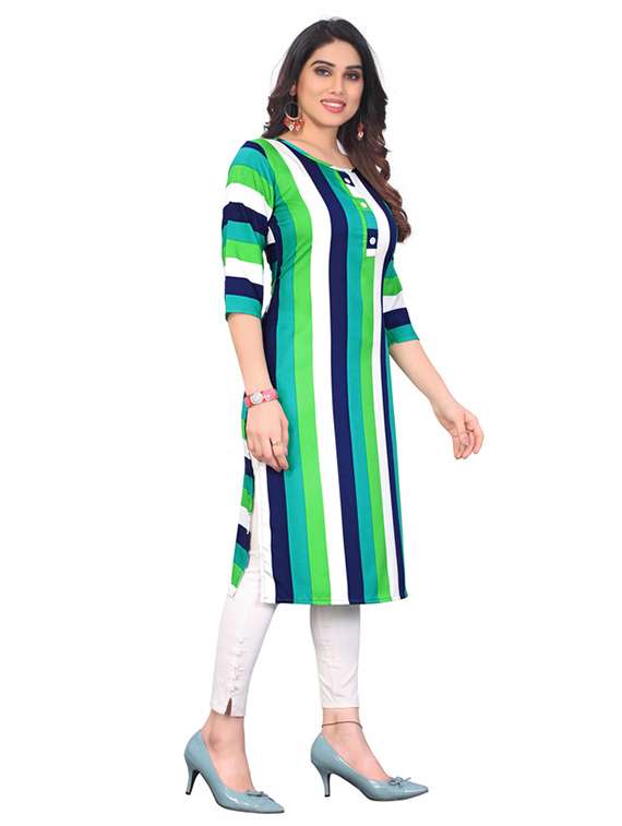 women pack of 5 printed straight kurta - 22269915 -  Standard Image - 4