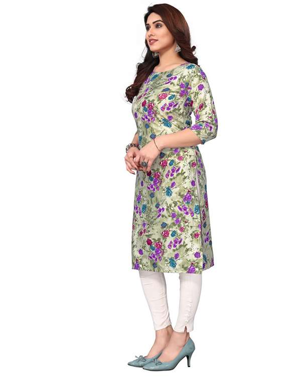 women pack of 5 printed straight kurta - 22269928 -  Standard Image - 4