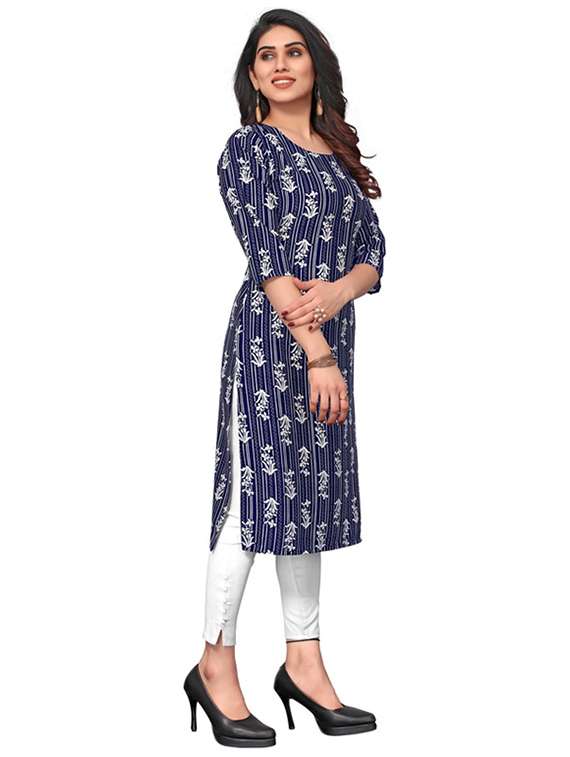 women pack of 3 printed straight kurta - 22270076 -  Standard Image - 4
